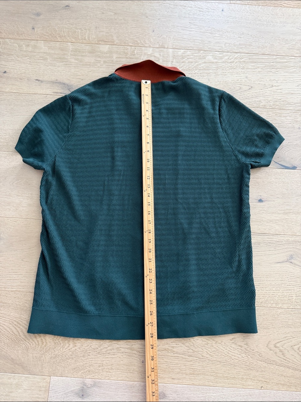 PJ PAUL JONES Men's Dark Green Knit Polo Short Sleeve Size 2XL - Picture 6 of 8